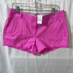 J Crew Chino Shorts Size 10 Pink City Fit 3" Inseam NWT